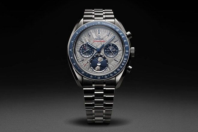 Omega Speedmaster Moonphase Meteorite