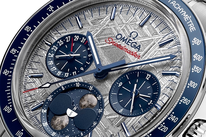 Omega Speedmaster Moonphase Meteorite