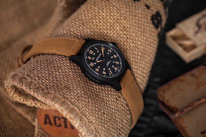 THE KHAKI FIELD TITANIUM IS READY FOR ACTION Swatch Group