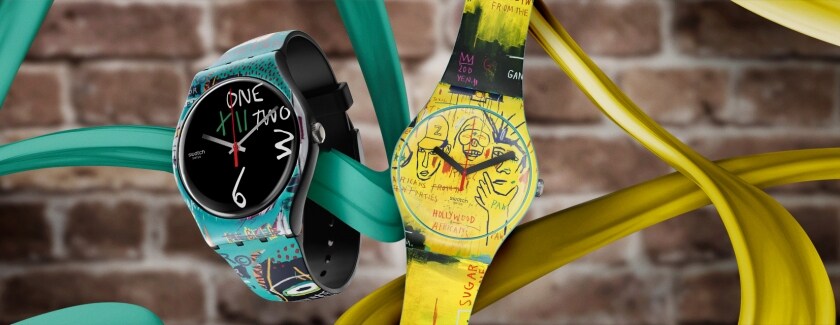 Swatch X Jean-Michel Basquiat Triptych Watch Set Limited Edition Art | eBay