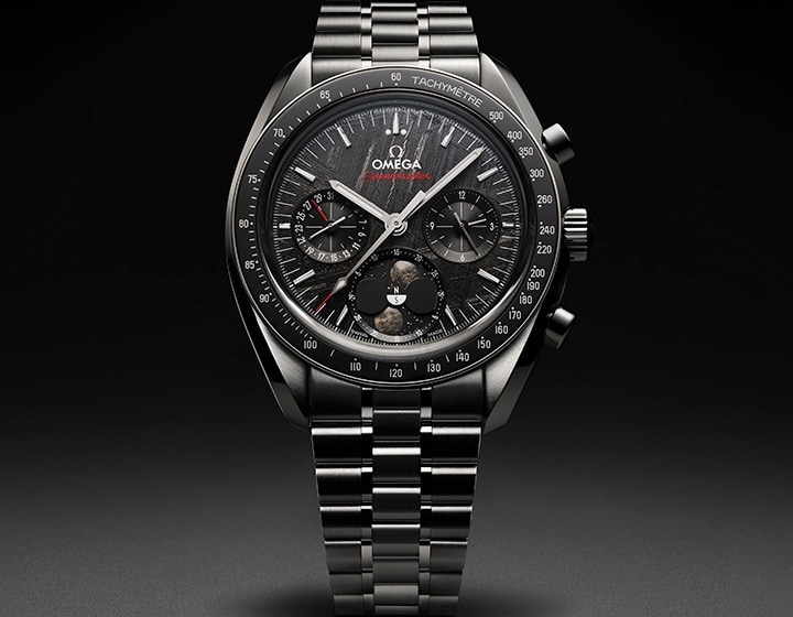 Omega Speedmaster Moonphase Meteorite