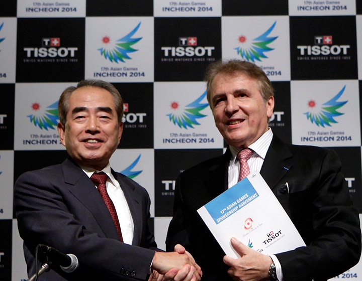 Tissot - 17e Jeux asiatiques en 2014 à Incheon - Passion Horlogère